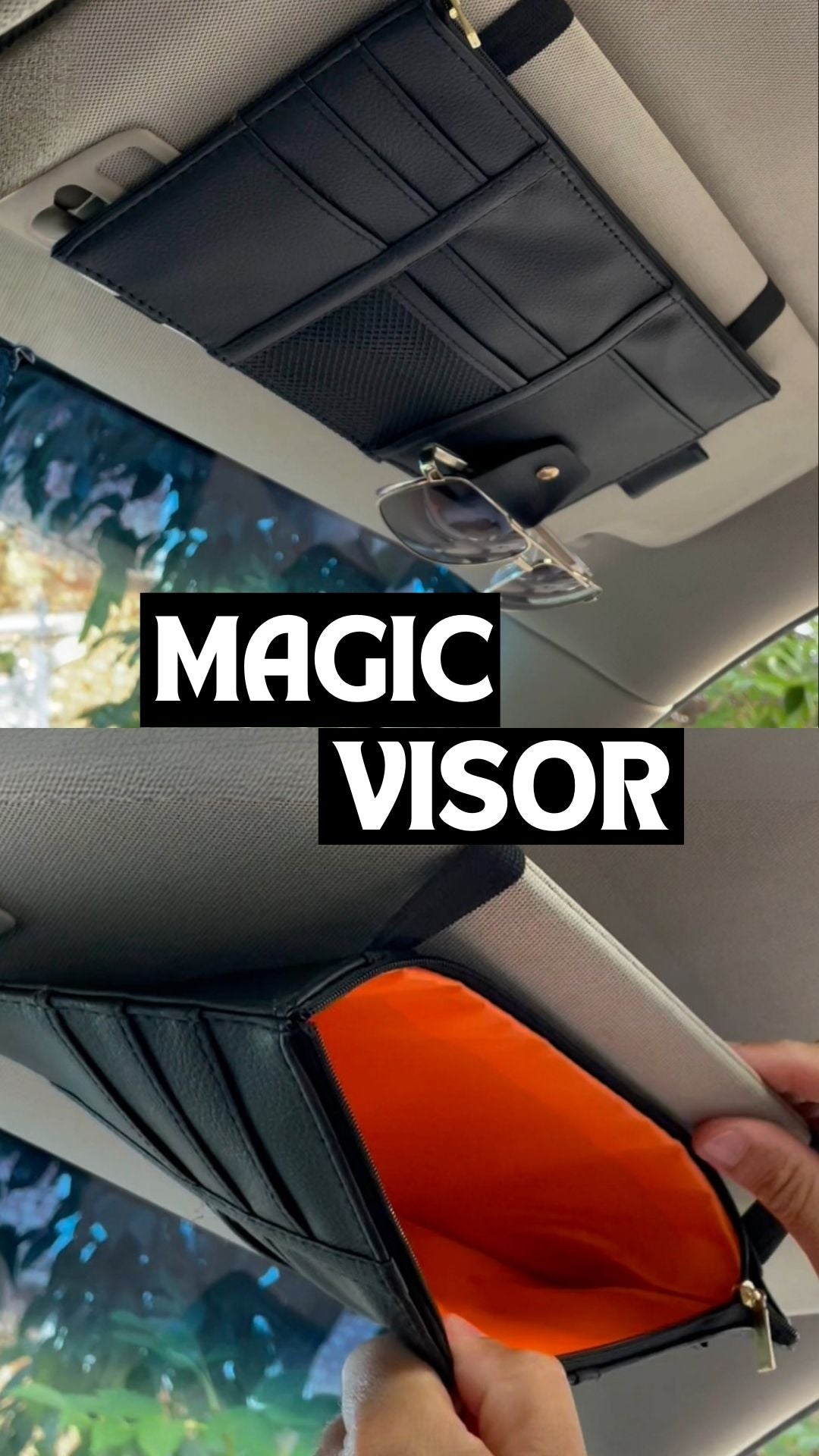 EL ORGANIZADOR DE VISERA DEL COCHE