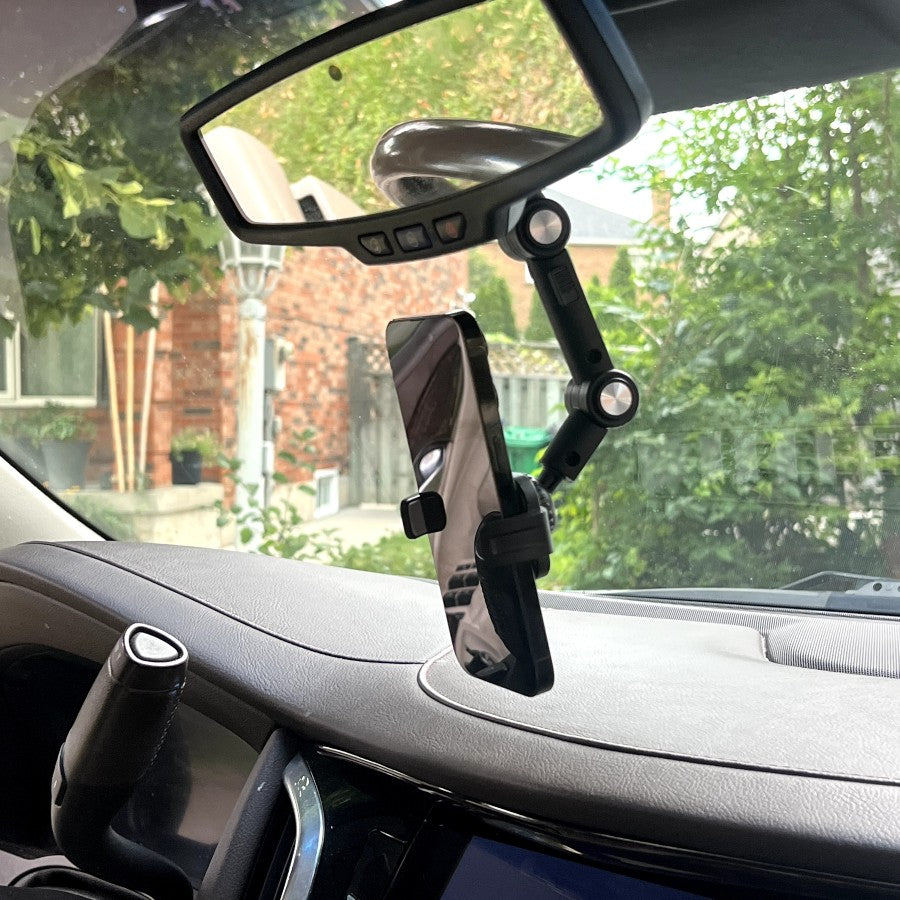 FONKEN Car Phone Holder Rearview Mirror Mount Cell Phone Stand In Car Auto  Rear Headrest Bracket for Iphone 11 12 Samsung Support – the best products  in the Joom Geek online store