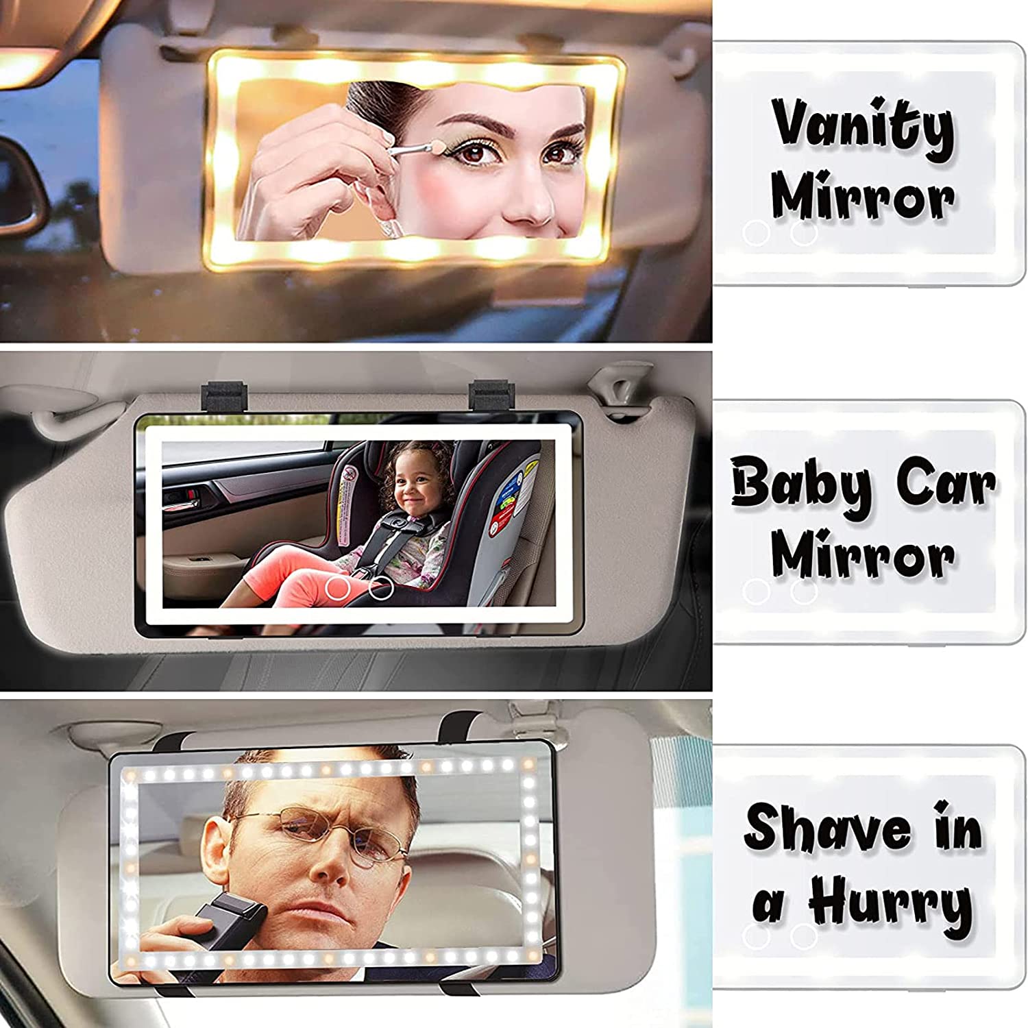 car vanity mirror replacement