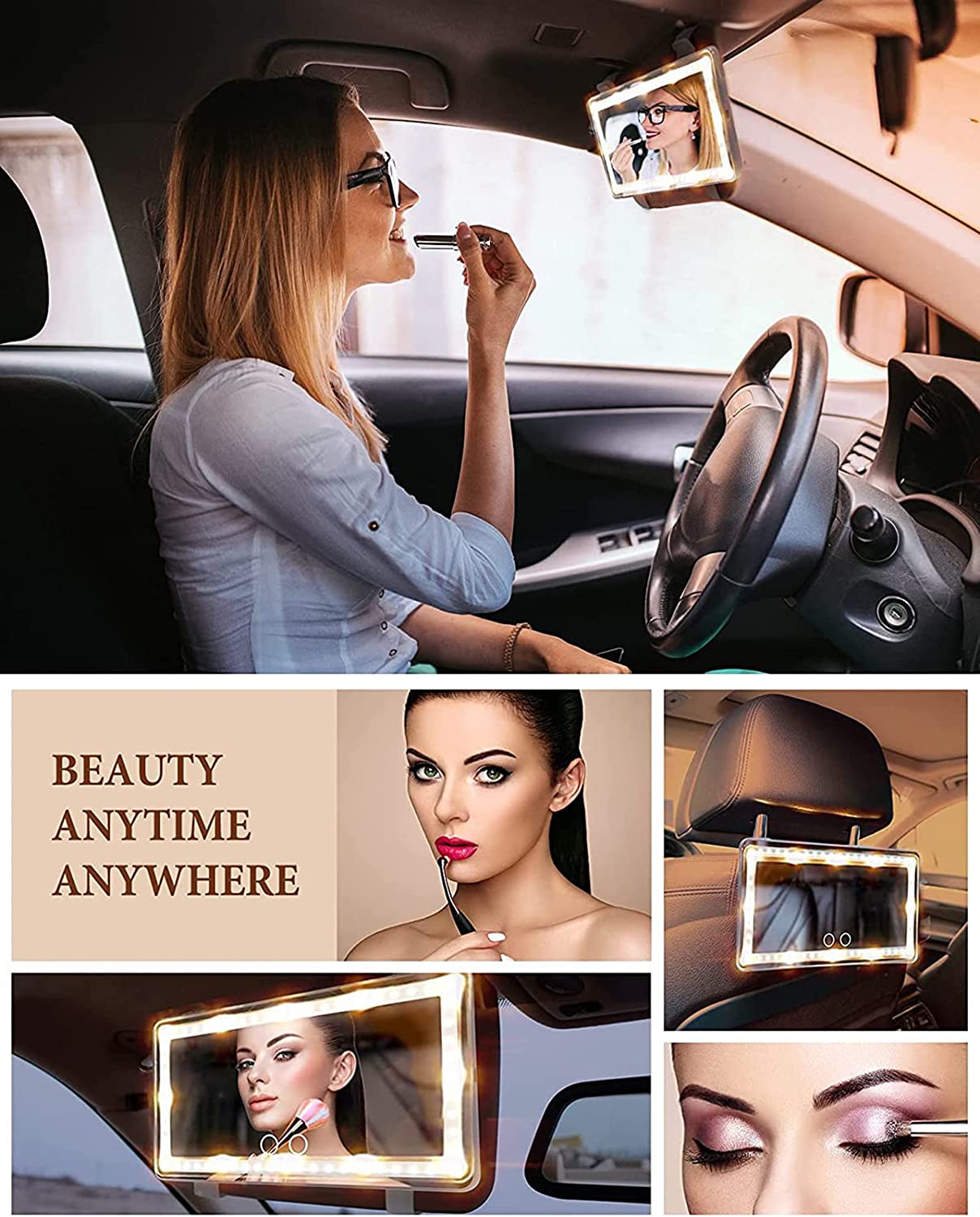 car vanity mirror amazon